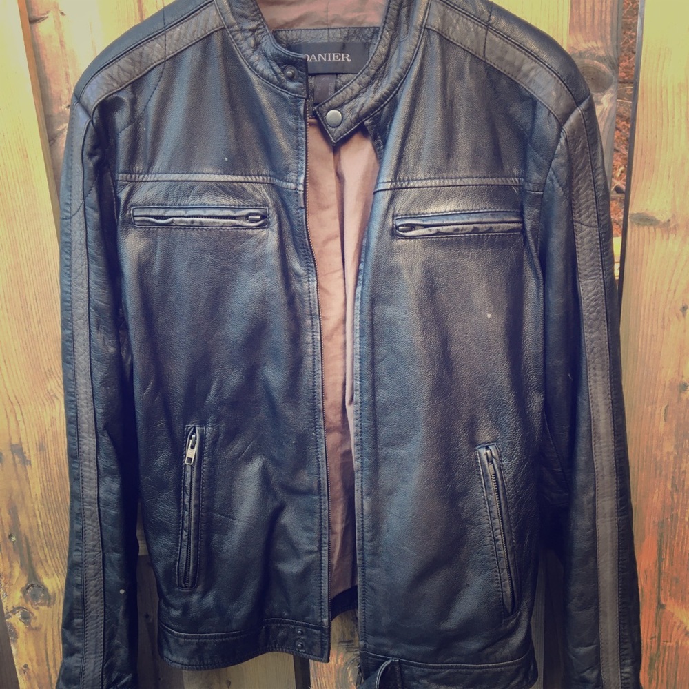 Danier Genuine Leather Motorcycle Casual Jacket
